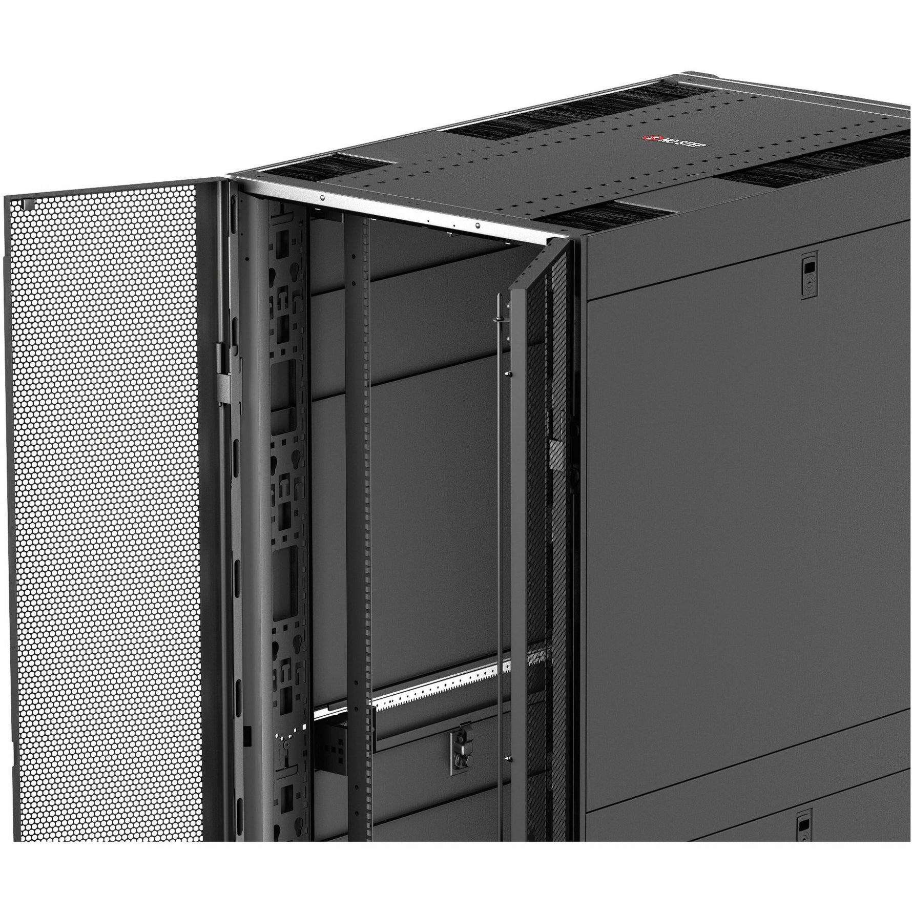 APC NetShelter SX 42U Floor Standing Rack Cabinet for Networking, Airflow System - 482.60 mm Rack Width - Black - TAA Compliant - Alternate view 10
