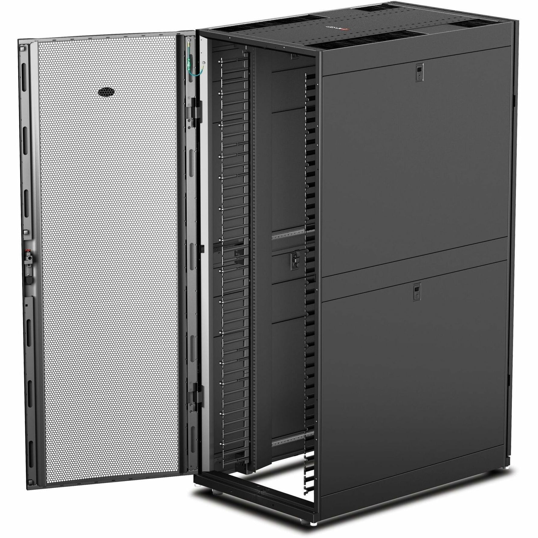 APC NetShelter SX 42U Floor Standing Rack Cabinet for Networking, Airflow System - 482.60 mm Rack Width - Black - TAA Compliant - Alternate view 7