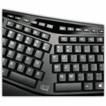 Adesso Tru-Form WKB-1500GB Keyboard & Mouse - English (US) - 1 Each - Top view