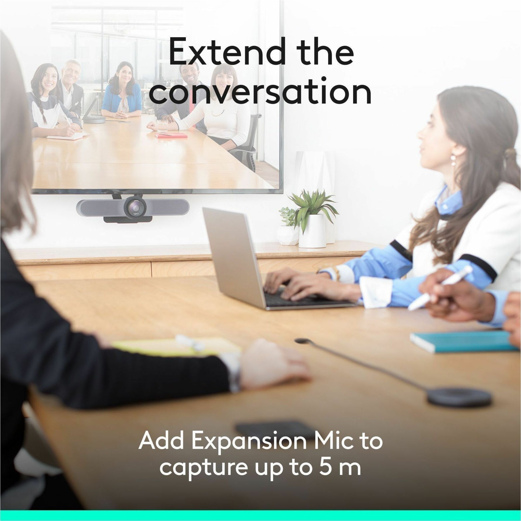 Logitech ConferenceCam MeetUp Video Conferencing Camera - 30 fps - Black - USB 2.0 - TAA Compliant - Alternate view 9