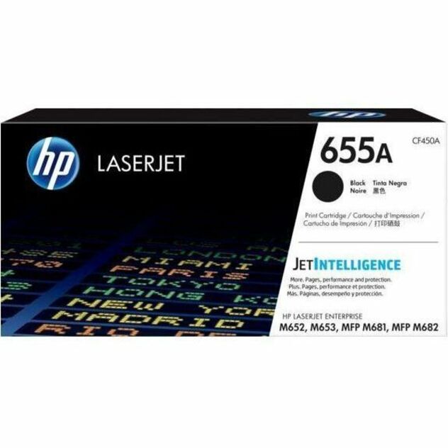 HP 655A (CF450A) Original Laser Toner Cartridge - Black - 1 Each - Product tour