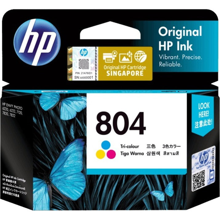 HP 804 Original Inkjet Ink Cartridge - Tri-colour Pack