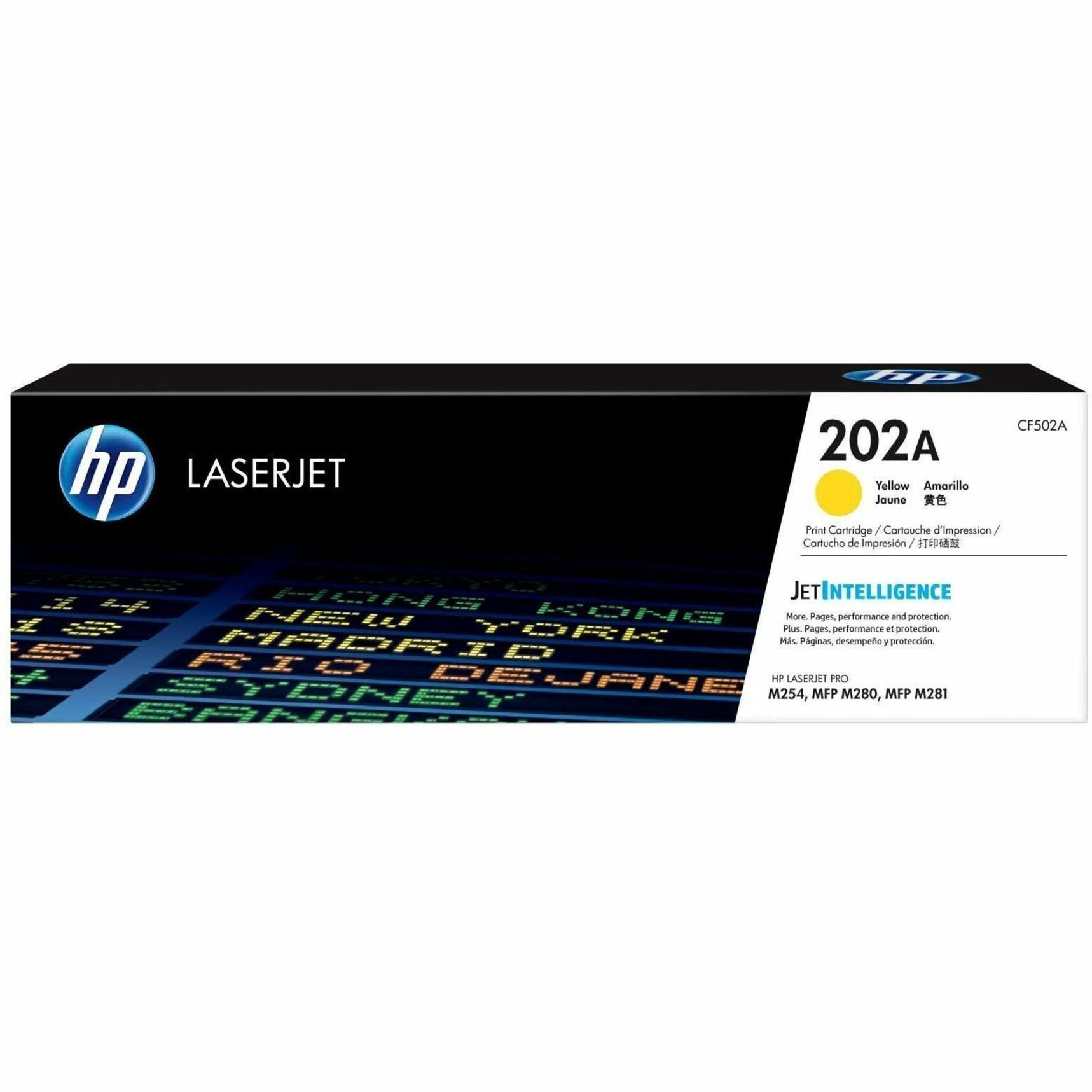 HP 202A Original Standard Yield Laser Toner Cartridge - Yellow - 1 Pack