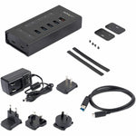 StarTech.com 7 Port USB C Hub - 2x USB-C & 5x USB-A - Mountable Metal USB 3.0 Type-C Hub - 5Gbps USB 3.2 Gen 1 - Self Powered - BC 1.2 - Alternate view 6