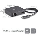 StarTech.com USB Type C Docking Station for Notebook - Black - TAA Compliant - Right view