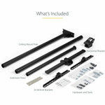 StarTech.com TV Ceiling Mount, Full-Motion Hanging Single Screen Vesa Mount for 32'-75' TVs / Displays - Height Adjustable Telescopic Pole - Alternate view 6