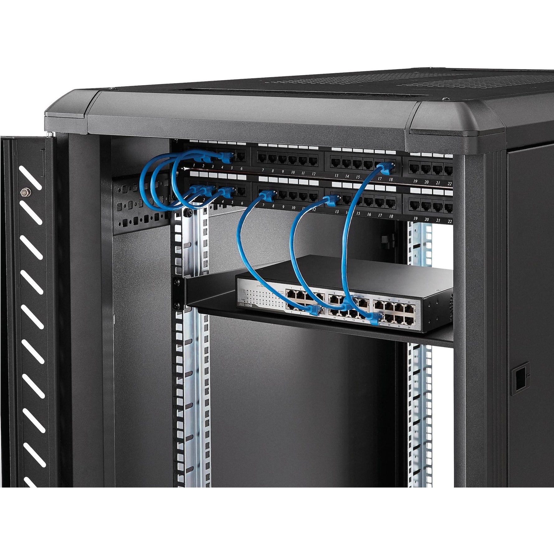 StarTech.com 1U Server Rack Cabinet Shelf - Fixed 10' Deep Cantilever Rackmount Tray for 19' Data/AV/Network Enclosure w/cage nuts, screws - Alternate view 10