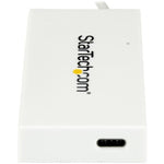 StarTech.com USB Hub - USB Type C - External - White - TAA Compliant - Left view