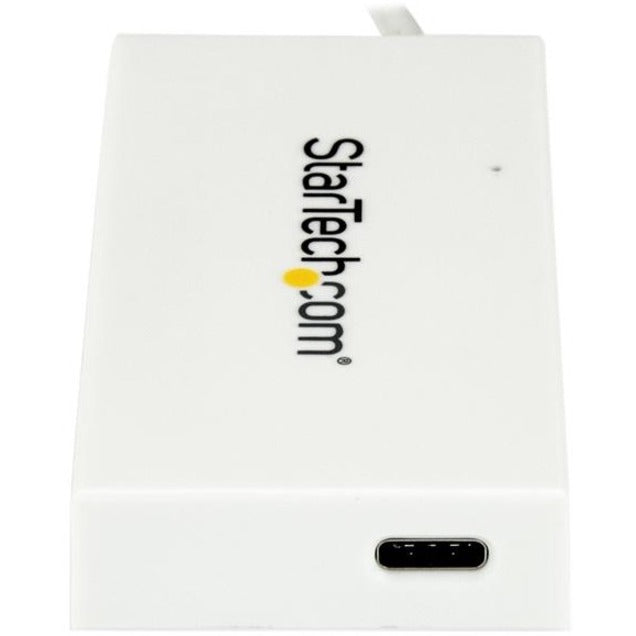 StarTech.com USB Hub - USB Type C - External - White - TAA Compliant - Left view