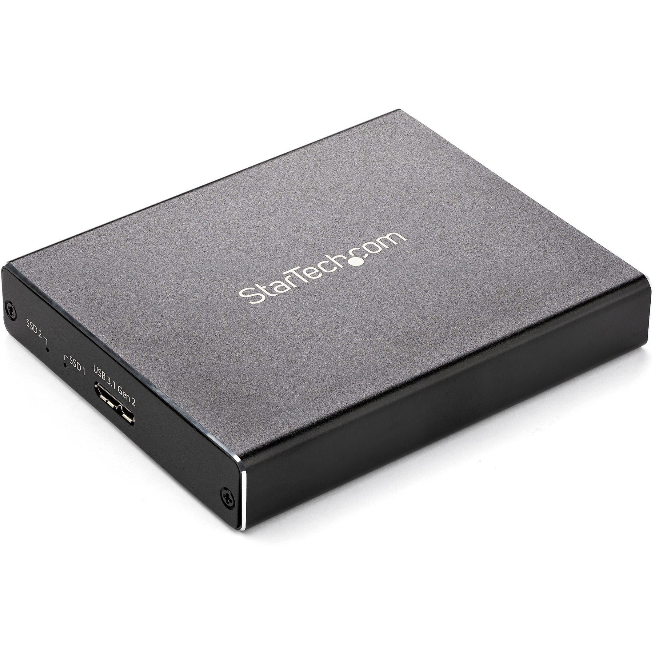 StarTech.com 2 x Total Bays DAS Storage System Portable - TAA Compliant