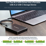 StarTech.com 2 x Total Bays DAS Storage System Portable - TAA Compliant - Alternate view 9