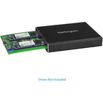 StarTech.com 2 x Total Bays DAS Storage System Portable - TAA Compliant - Left view