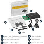 StarTech.com 2 x Total Bays DAS Storage System Portable - TAA Compliant - Alternate view 13