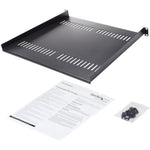 StarTech.com 1U Vented Server Rack Cabinet Shelf - Fixed 16' Deep Cantilever Rackmount Tray for 19' Data/AV/Network Enclosure w/Cage Nuts - Alternate view 6
