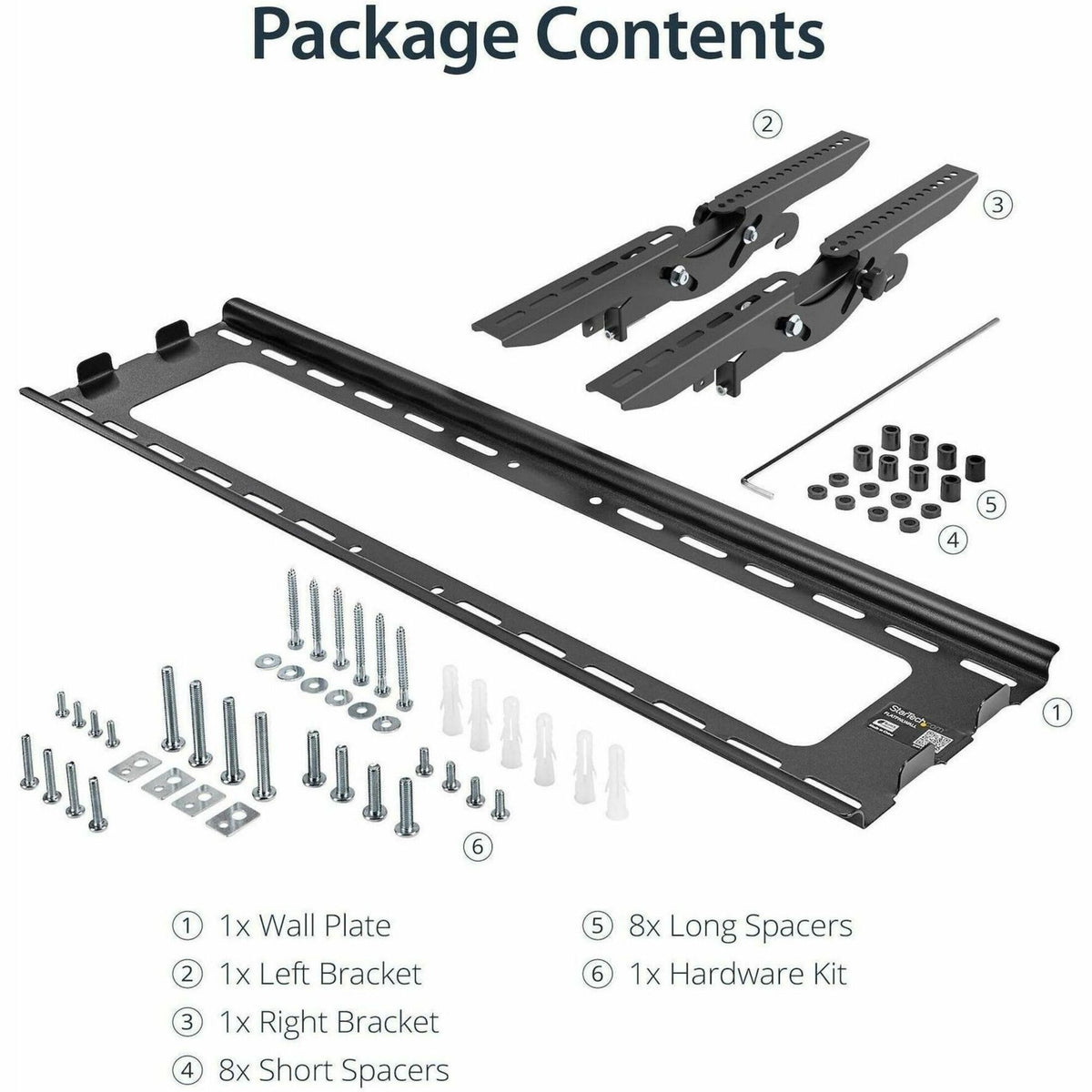 StarTech.com Flat Screen TV Wall Mount - Tilting - For 32' to 75' TVs - Steel - VESA TV Mount - Monitor Wall Mount - Alternate view 6