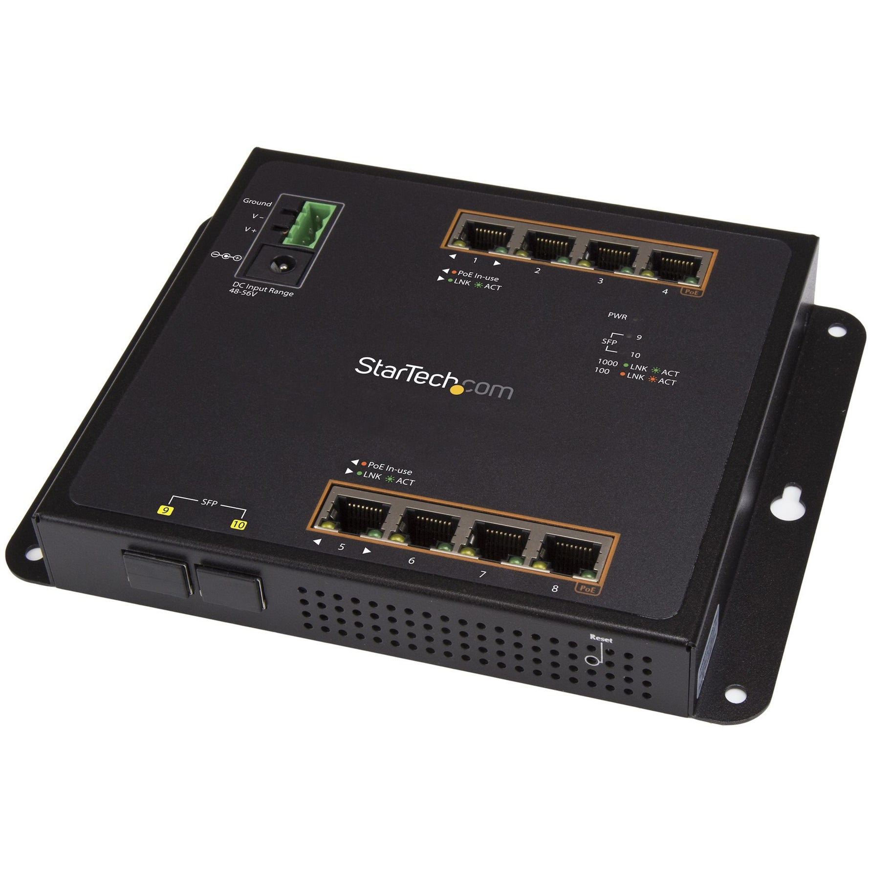 StarTech.com 8 Ports Manageable Ethernet Switch - Gigabit Ethernet - 10/100/1000Base-T, 1000Base-SX/LX - TAA Compliant