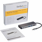 StarTech.com USB Type C Docking Station for Notebook - Memory Card Reader - SD, SDXC, SDHC - 60 W - Black, Grey - Alternate view 6