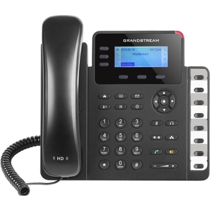 Grandstream GXP1630 IP Phone - Corded - Corded - 4 Multiple Conferencing - Wall Mountable, Desktop - Black