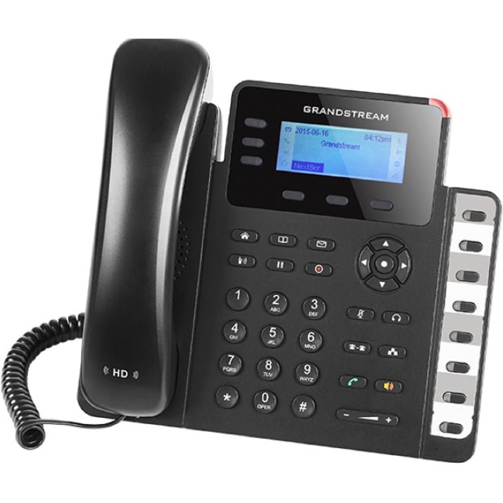 Grandstream GXP1630 IP Phone - Corded - Corded - 4 Multiple Conferencing - Wall Mountable, Desktop - Black