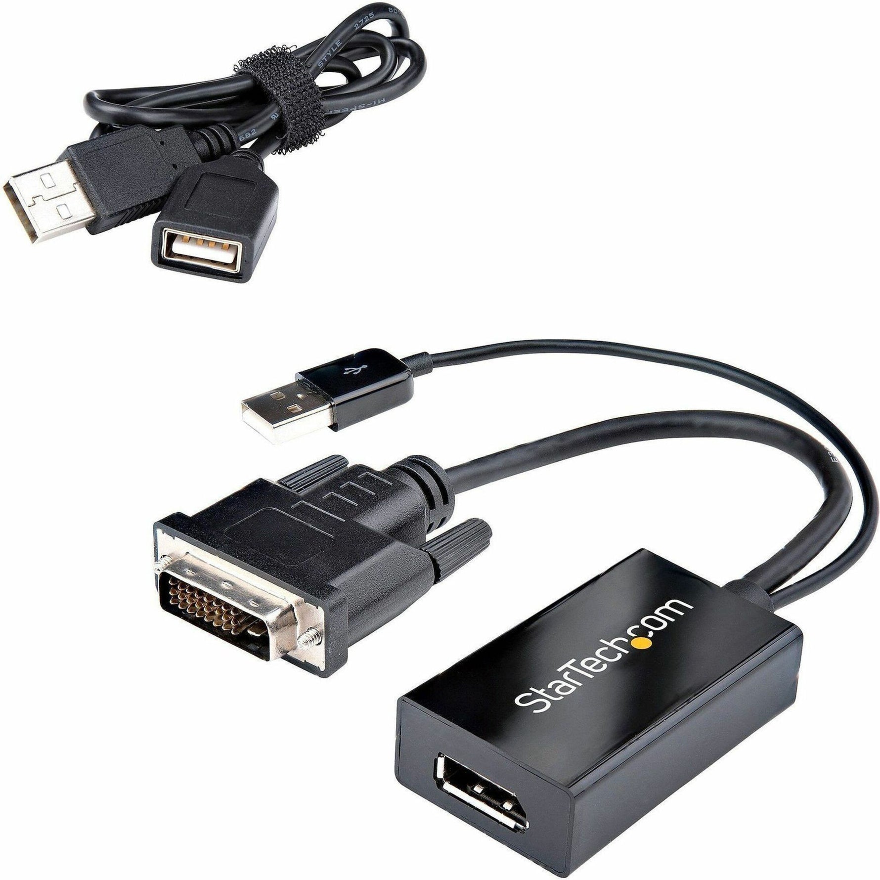 StarTech.com DVI to DisplayPort Adapter with USB Power - DVI-D to DP Video Adapter - DVI to DisplayPort Converter - 1920 x 1200 - Alternate view 8