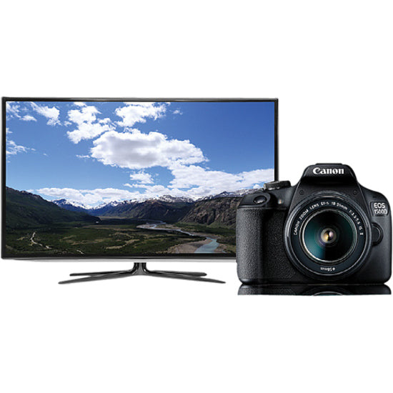 Canon EOS 1500D 24.1 Megapixel Digital SLR Camera with Lens - 18 mm - 55 mm - Alternate view 6