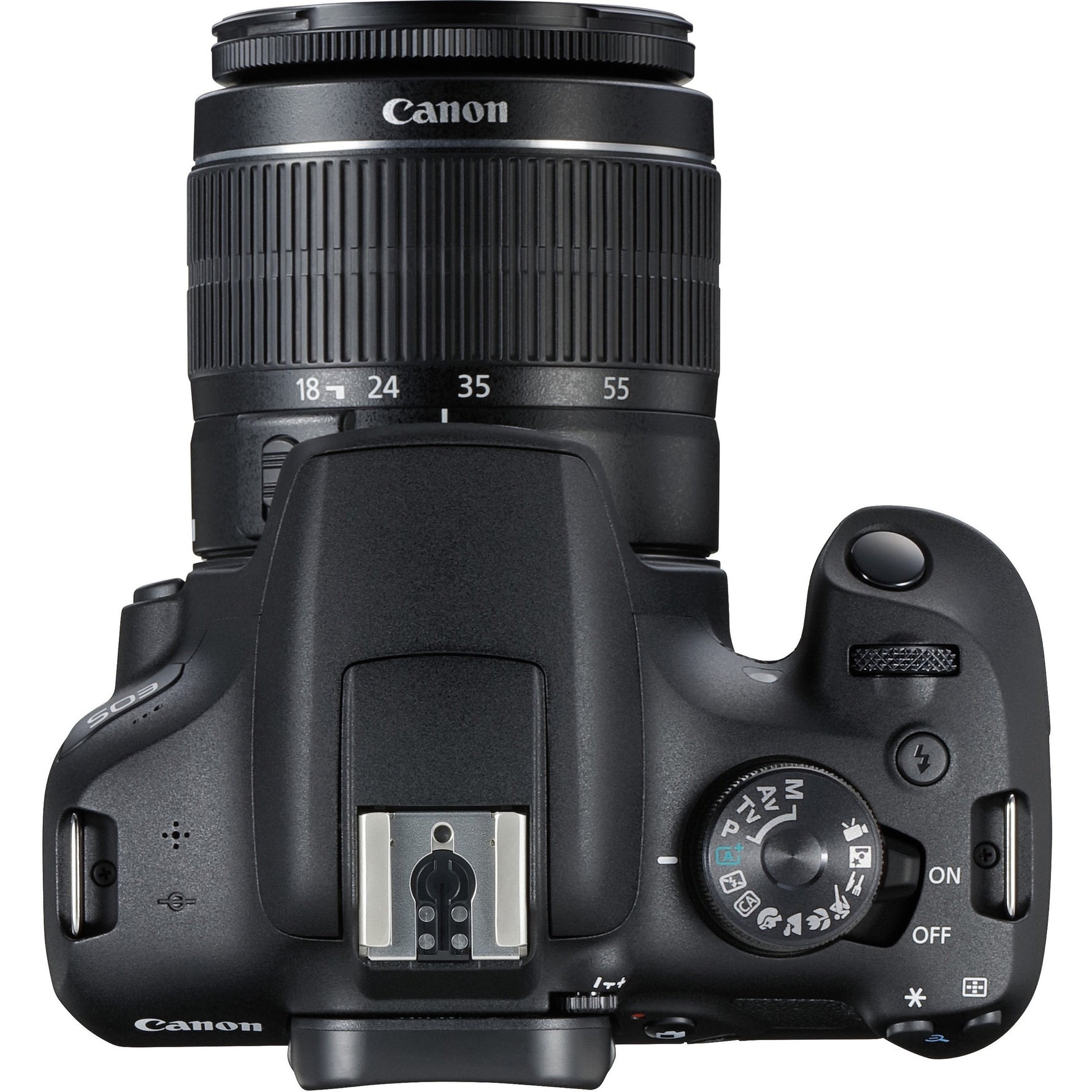 Canon EOS 1500D 24.1 Megapixel Digital SLR Camera with Lens - 18 mm - 55 mm - Top view