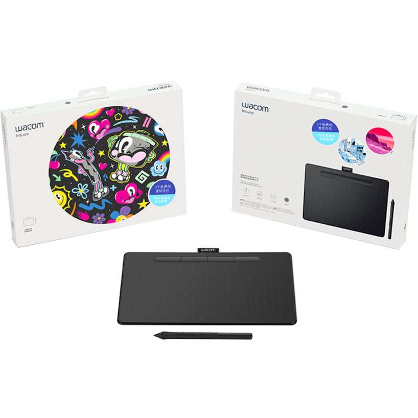 Wacom Intuos CTL-4100 Graphics Tablet - 2540 lpi - Cable - Black - Alternate view 12