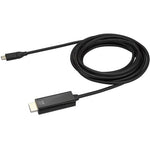 StarTech.com 10ft (3m) USB C to HDMI Cable - 4K 60Hz USB Type C DP Alt Mode to HDMI 2.0 Video Display Adapter Cable -Works w/Thunderbolt 3 - Top view