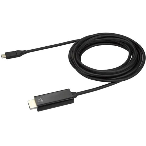 StarTech.com 10ft (3m) USB C to HDMI Cable - 4K 60Hz USB Type C DP Alt Mode to HDMI 2.0 Video Display Adapter Cable -Works w/Thunderbolt 3 - Top view