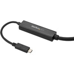 StarTech.com 9.8ft/3m USB C to DisplayPort 1.2 Cable 4K 60Hz - USB Type-C to DP Video Adapter Monitor Cable HBR2 - TB3 Compatible - Black - Left view