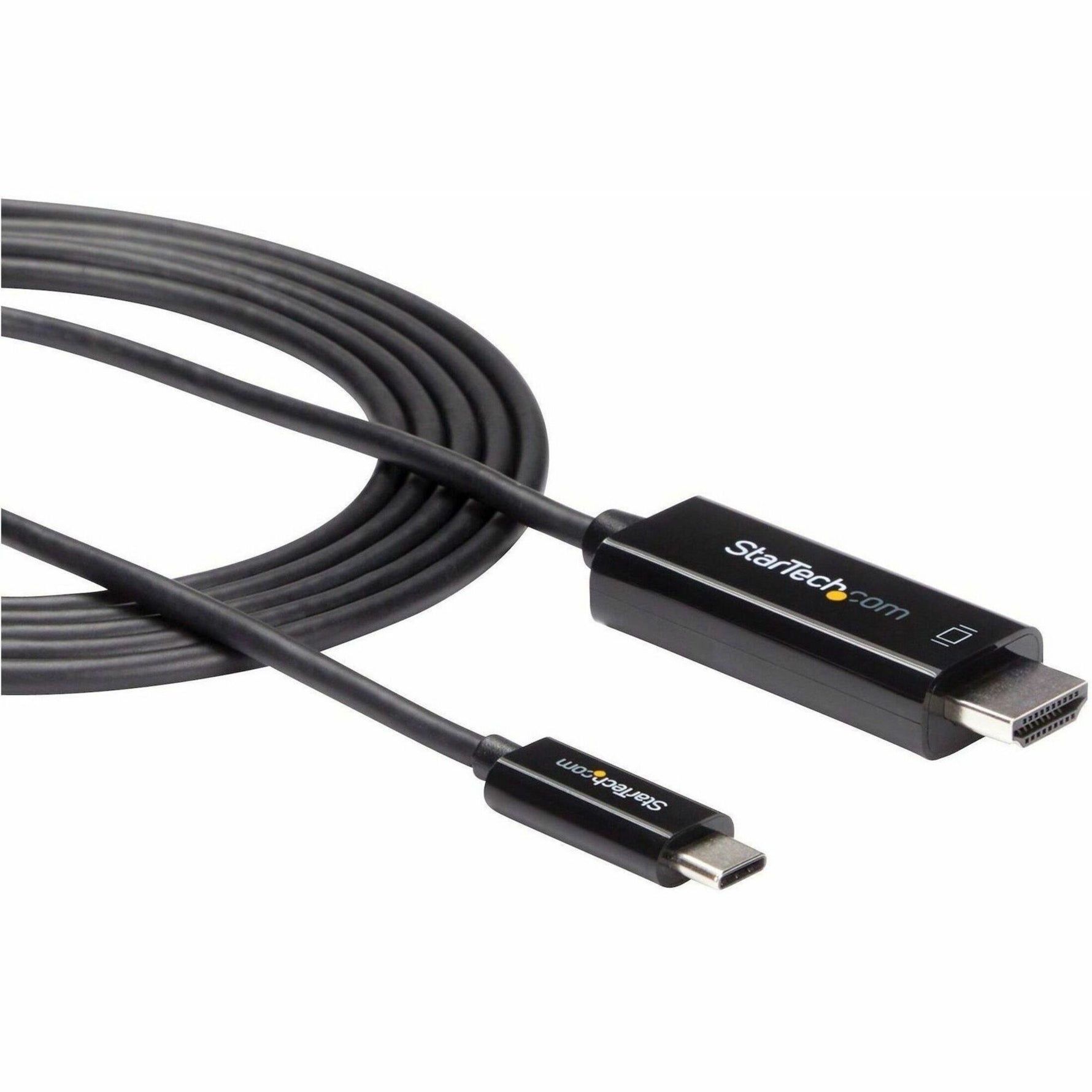 StarTech.com 6ft (2m) USB C to HDMI Cable - 4K 60Hz USB Type C DP Alt Mode to HDMI 2.0 Video Display Adapter Cable - Works w/Thunderbolt 3 - Alternate view 6