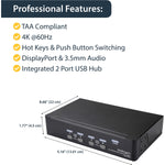 StarTech.com KVM Switchbox - TAA Compliant - Left view