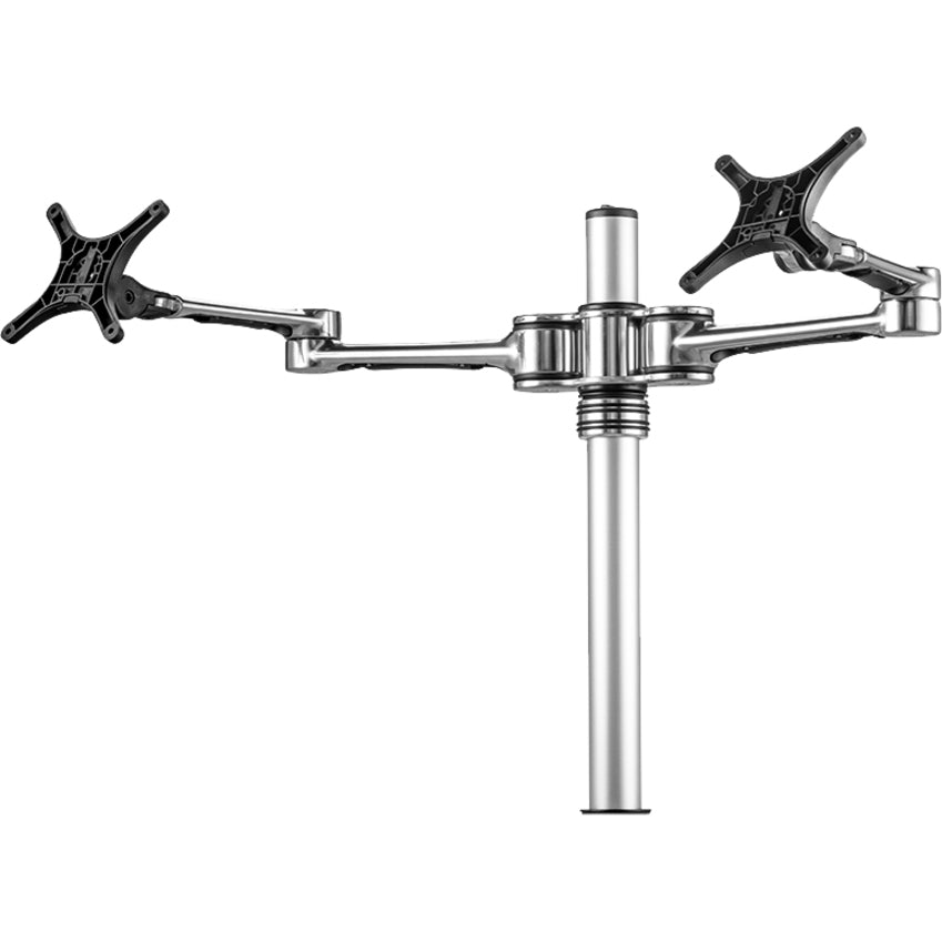 Atdec Desk Mount for LCD Display - Silver, Black - Left view
