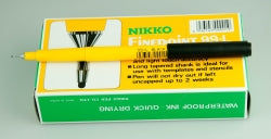 Nikko Pen 99-L 0.4mm Fineline Black (Box 12)