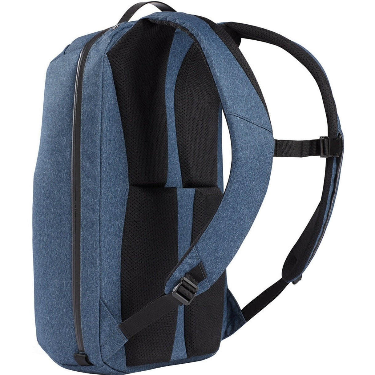 STM Goods Myth Carrying Case (Backpack) for 38.1 cm (15') to 40.6 cm (16') Apple MacBook Pro - Slate Blue - Left view