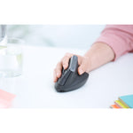 Logitech MX Vertical Mouse - Bluetooth/Radio Frequency - USB Type C - Optical - 4 Button(s) - Graphite - Alternate view 15