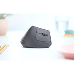 Logitech MX Vertical Mouse - Bluetooth/Radio Frequency - USB Type C - Optical - 4 Button(s) - Graphite - Alternate view 12