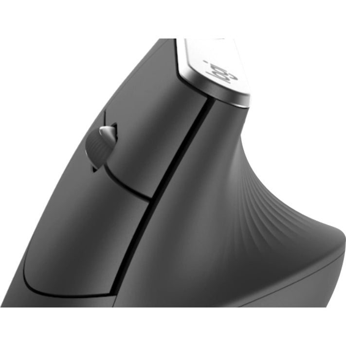 Logitech MX Vertical Mouse - Bluetooth/Radio Frequency - USB Type C - Optical - 4 Button(s) - Graphite - Alternate view 9