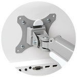 Kensington SmartFit Mounting Arm for Monitor - Grey - Landscape/Portrait - Alternate view 14