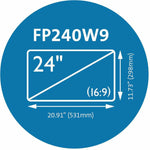 Kensington K52795WW Anti-glare Privacy Screen Filter - Matte, Glossy, Tinted Clear - 1 Each - TAA Compliant - Line Art