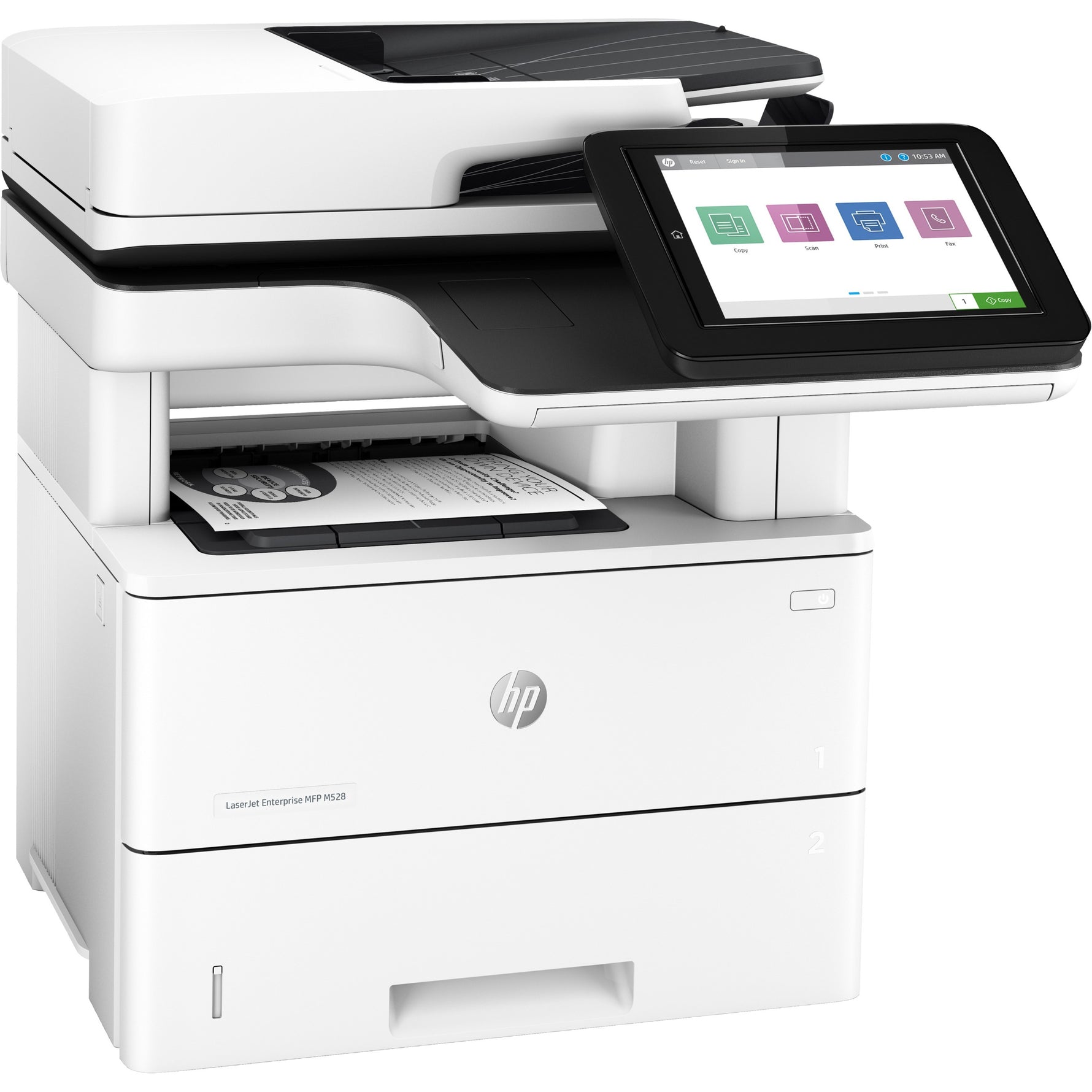 HP LaserJet M528dn Laser Multifunction Printer - Monochrome - Right view