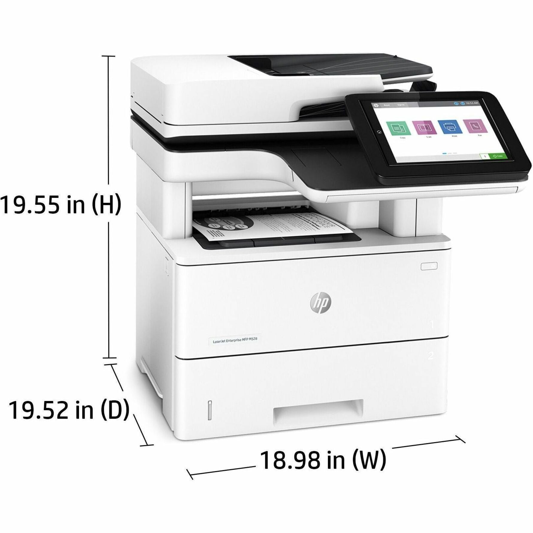 HP LaserJet M528dn Laser Multifunction Printer - Monochrome - Alternate view 10