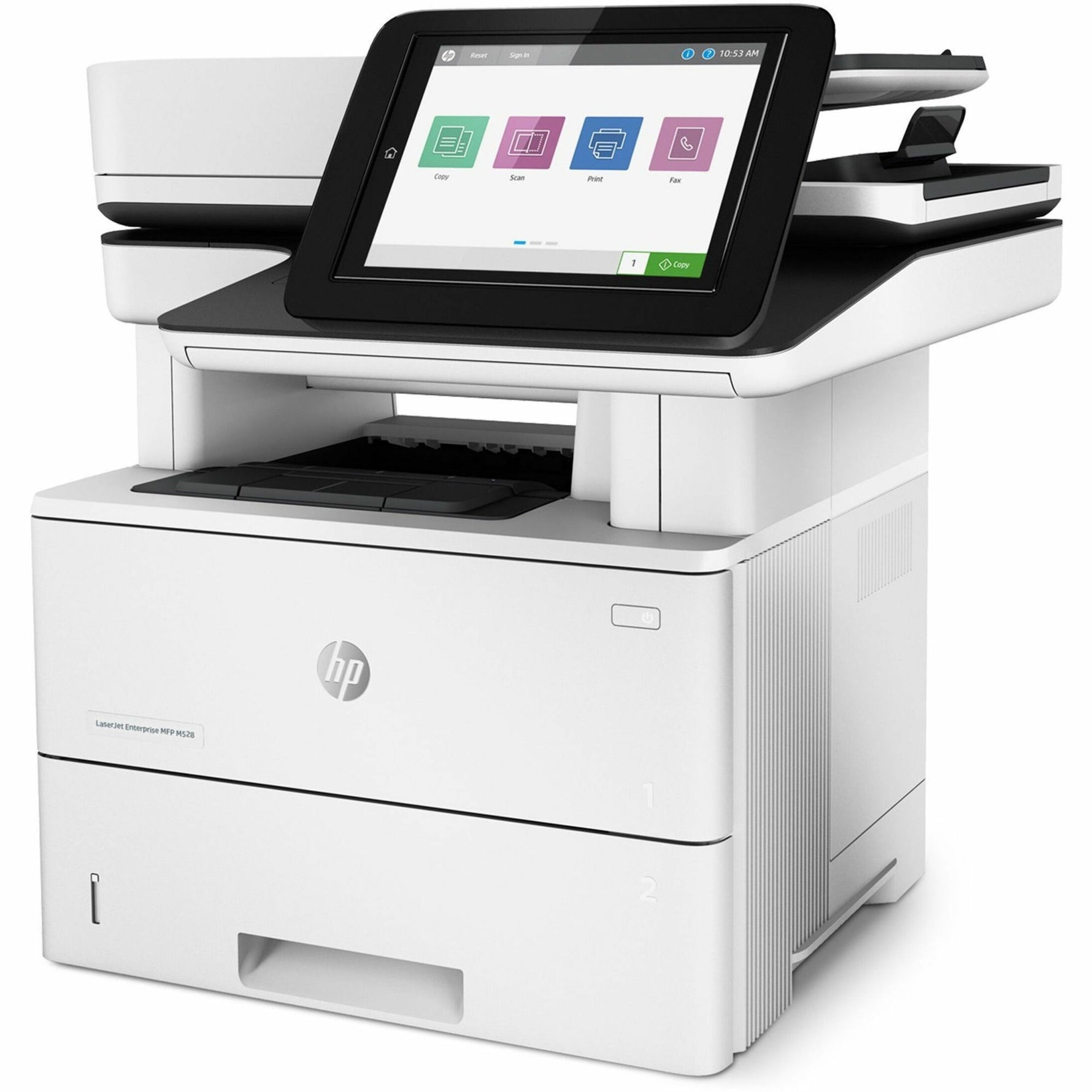 HP LaserJet M528dn Laser Multifunction Printer - Monochrome - Left view