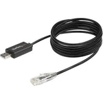 StarTech.com 6 ft / 1.8 m Cisco USB Console Cable - USB to RJ45 Rollover Cable - Transfer rates up to 460Kbps - M/M - Windowsï¿½, Mac and Linuxï¿½ Compatible - Left view