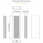 StarTech.com Drive Enclosure - USB 3.1 Type C Host Interface - UASP Support External - Black - Alternate view 6