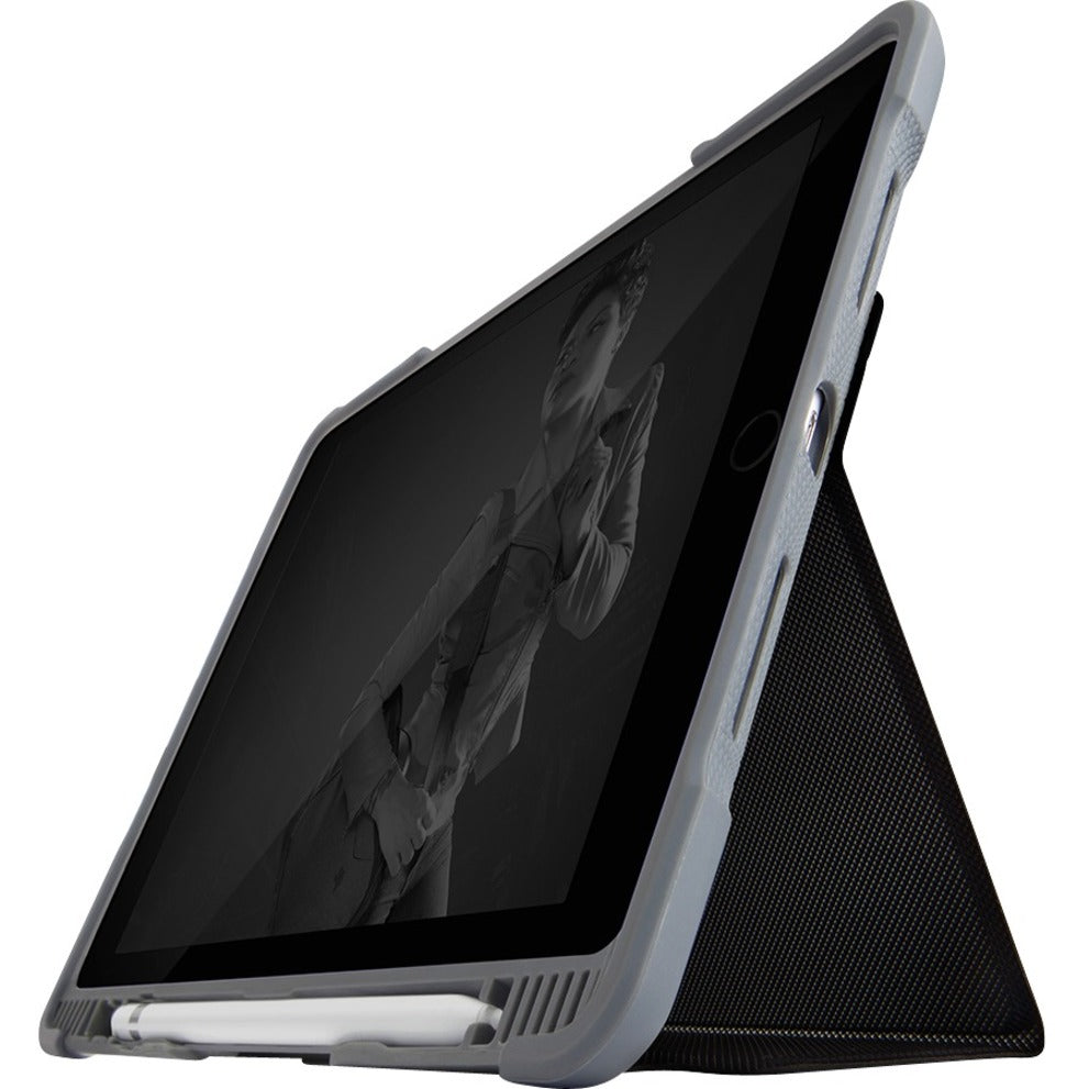 STM Goods Dux Plus Duo Carrying Case for 25.9 cm (10.2') Apple, Logitech iPad (7th Generation), iPad (8th Generation), iPad (9th Generation) Tablet - Black, Clear - Bottom view