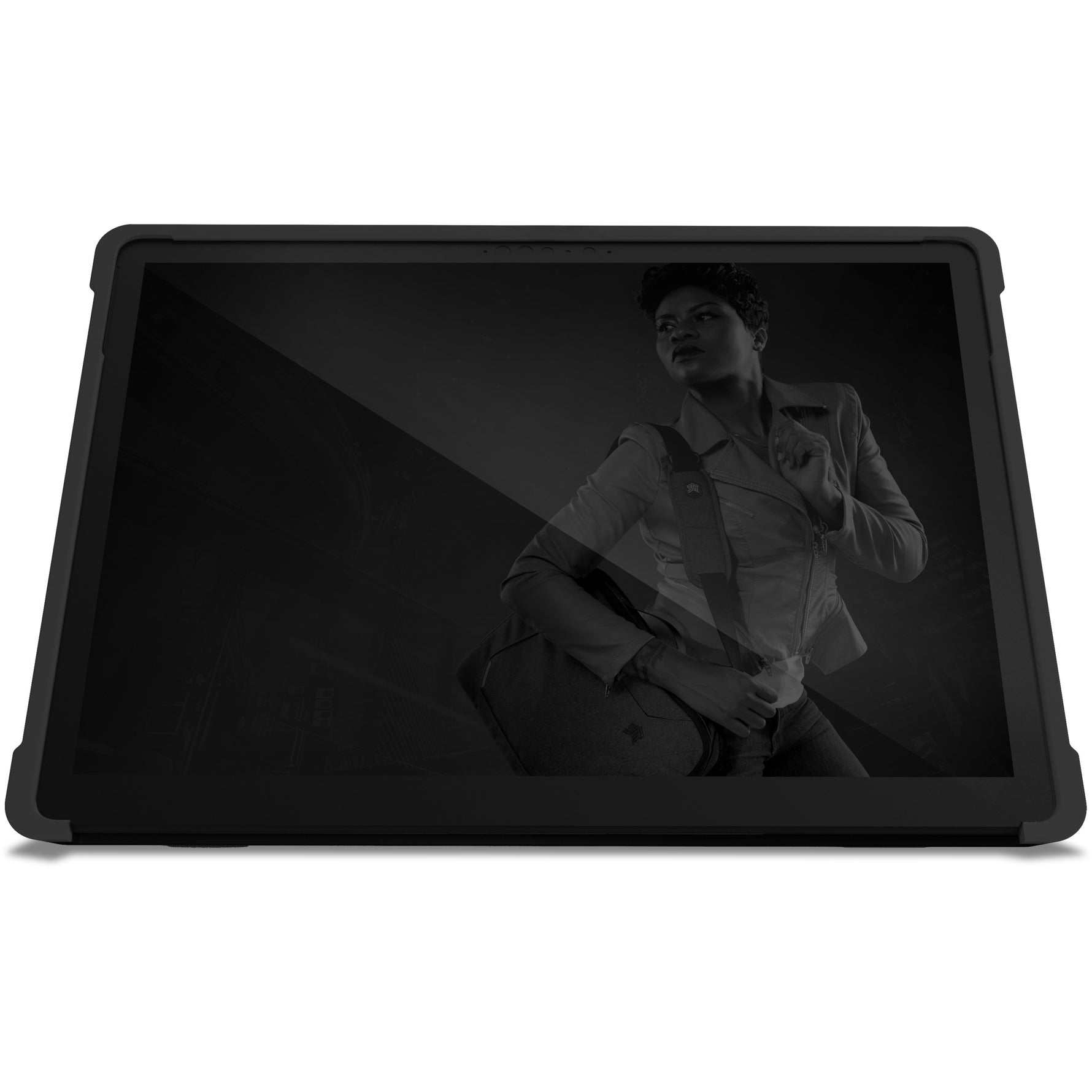 STM Goods Dux Shell Case for Microsoft Surface Pro X Tablet - Black, Transparent