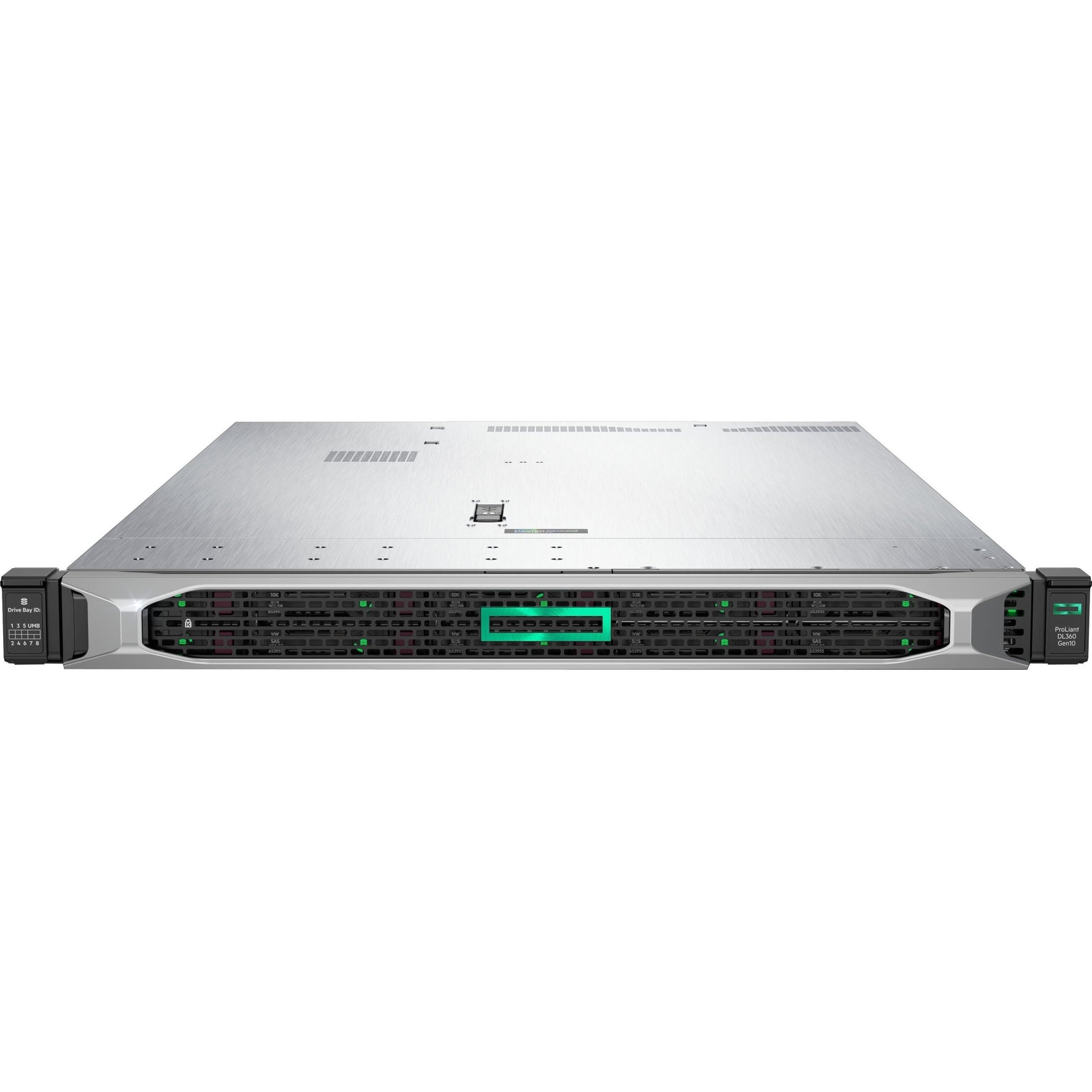 HPE ProLiant DL360 G10 1U Rack Server - 1 Xeon Gold 5218 2.30 GHz - 32 GB RAM - Serial ATA/600, 12Gb/s SAS Controller - Left view
