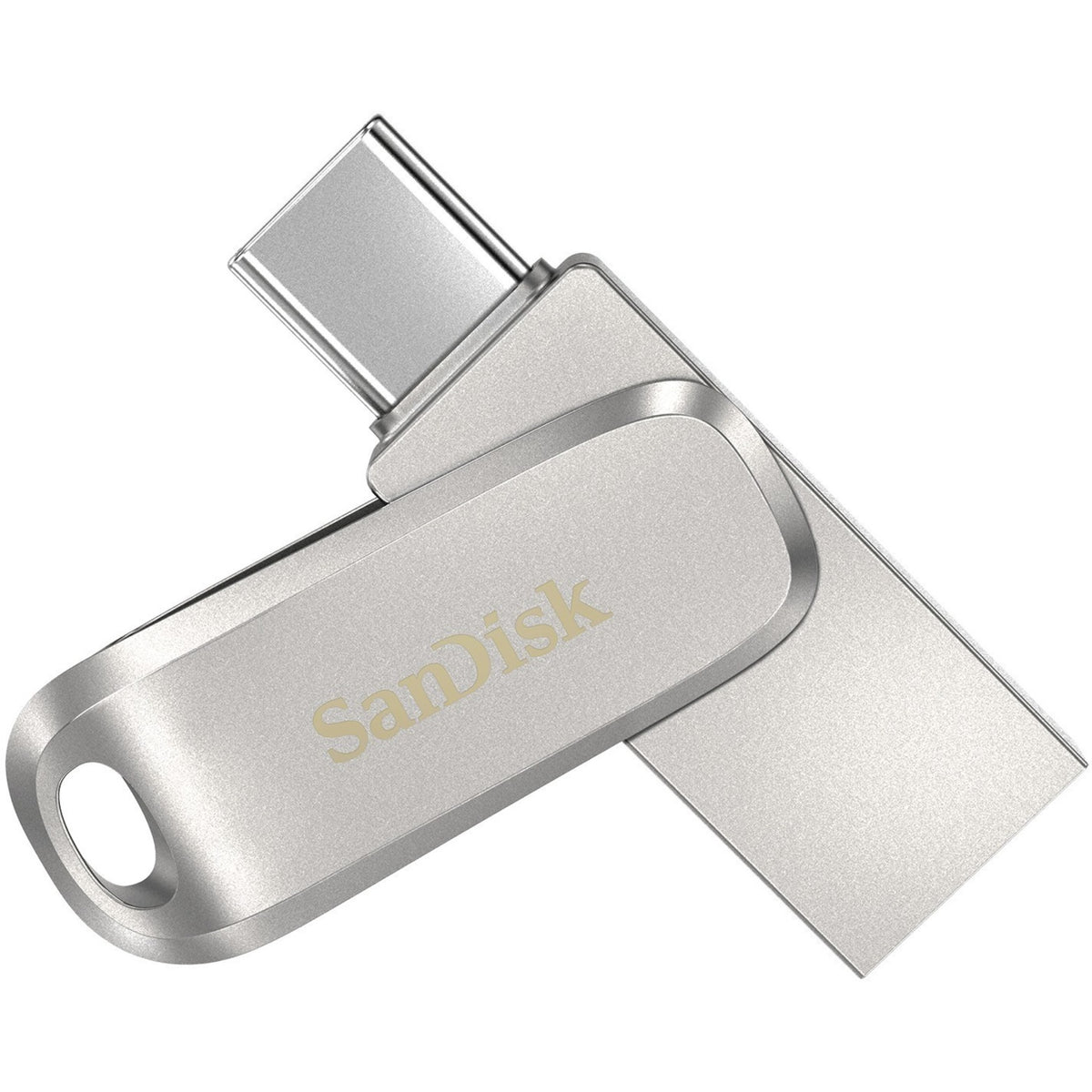 SanDisk Ultra Dual Drive Luxe 1 TB USB Type C, USB Type A Flash Drive - Stainless Steel