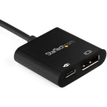 StarTech.com USB C to DisplayPort Adapter with 60W Power Delivery Pass-Through - 8K/4K USB Type-C to DP 1.4 Video Converter w/ Charging - Right view